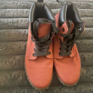 Dr Martens Women's Sz 6 Maelly Ankle Lace Up Canvas Boots